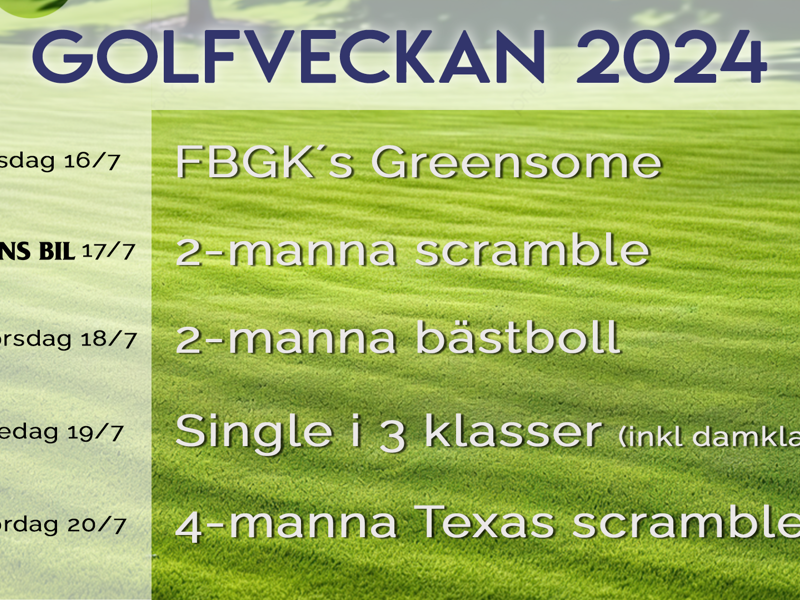 Golfveckan 2024